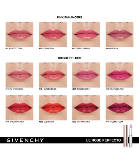 givenchy le rose perfecto 01|givenchy black pink lip gloss.